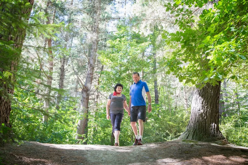 Hanmer couple forest walk