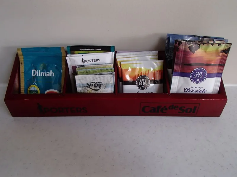 Hanmer Apartments coffee tray replenished daily