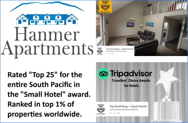 Hanmer Springs Accommodation Award winner