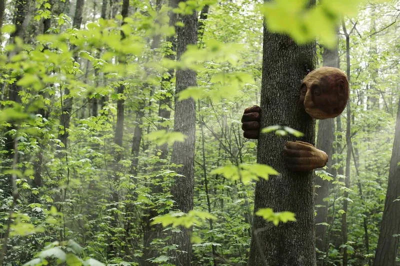 Hanmer Forest sculpture walk