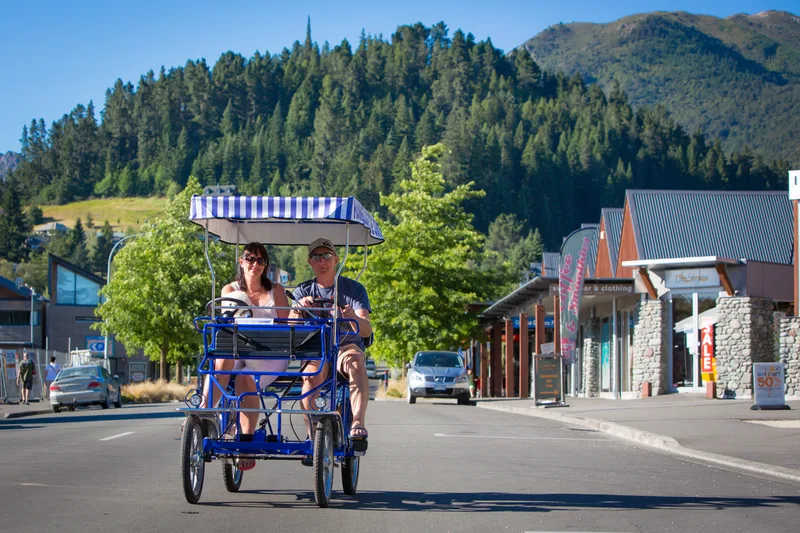 Bike in Hanmer village