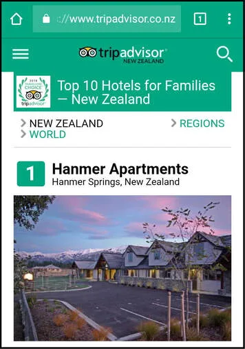 Family motel Hanmer Springs